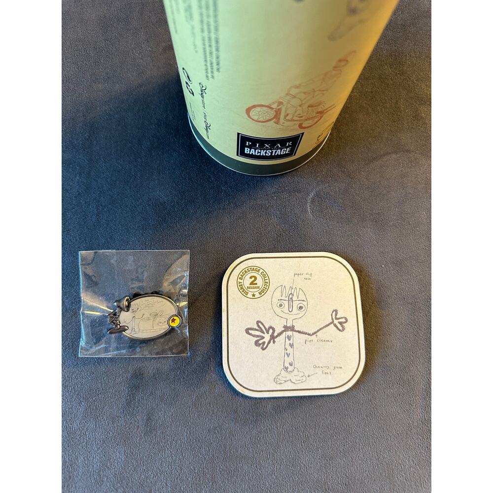 Disney Toy Story 4 Backstage Canister with Pin and Card